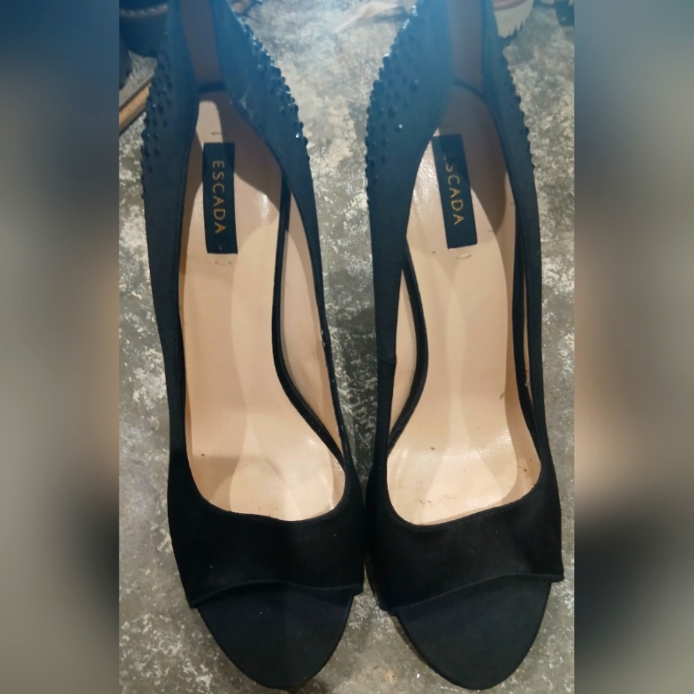 Womens Escada Black heel size 8